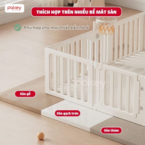 Quây cũi nhựa Pakey Babyhome NC02 + ngôi nhà 23 Quây cũi nhựa Pakey Babyhome NC02 + ngôi nhà