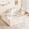 Quây cũi nhựa Pakey Babyhome NC02 + ngôi nhà