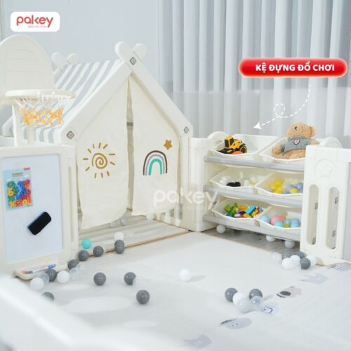 Bộ quây cũi nhựa Pakey Phi Hành Gia QN08
