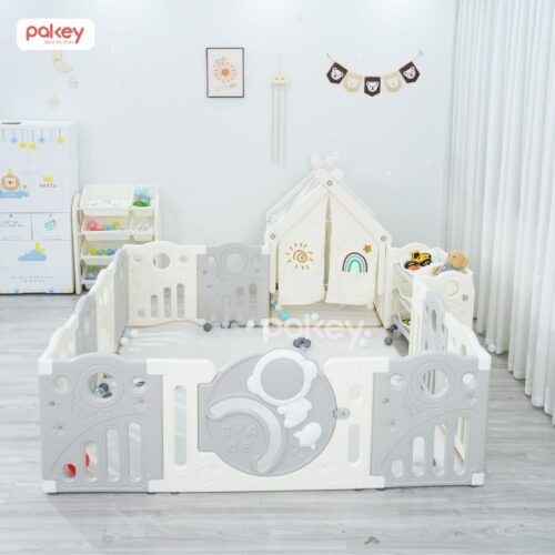 Bộ quây cũi nhựa Pakey Phi Hành Gia QN08