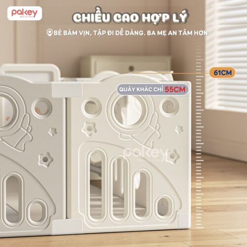 Quây cũi nhựa Pakey Phi Hành Gia kèm lều (QN06,QN07) 20 Quây cũi nhựa Pakey Phi Hành Gia kèm lều