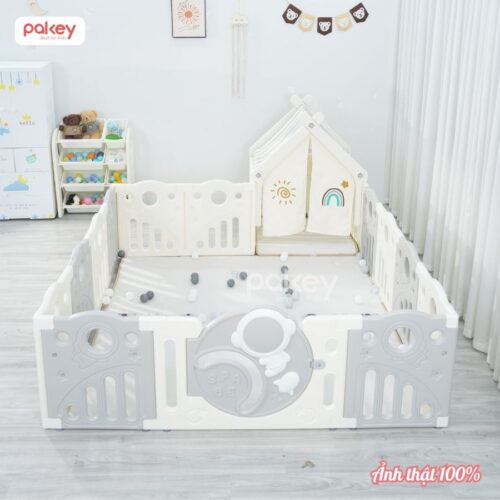 Quây cũi nhựa Pakey Phi Hành Gia kèm lều