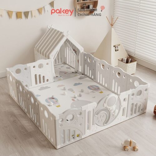 Quây cũi nhựa Pakey Phi Hành Gia kèm lều