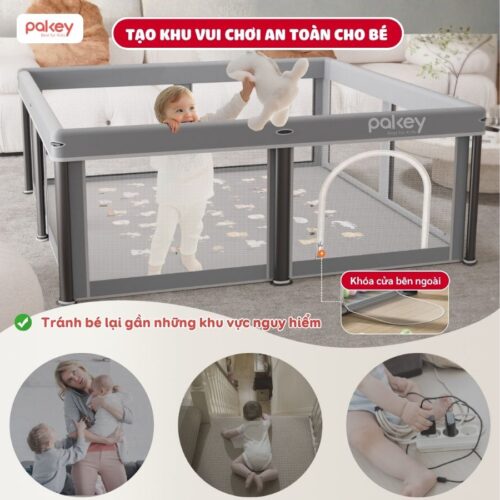 Quây cũi vải gấp gọn Pakey K5