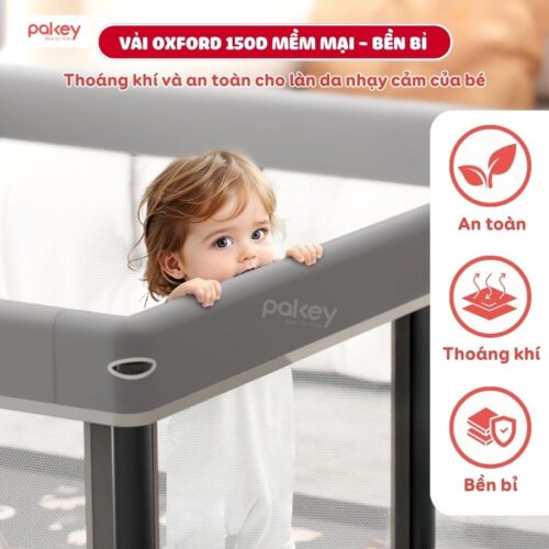 Quây cũi vải gấp gọn Pakey K5