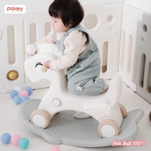 Bộ quây cũi kèm cầu trượt xích đu Pakey Phi Hành Gia QN03