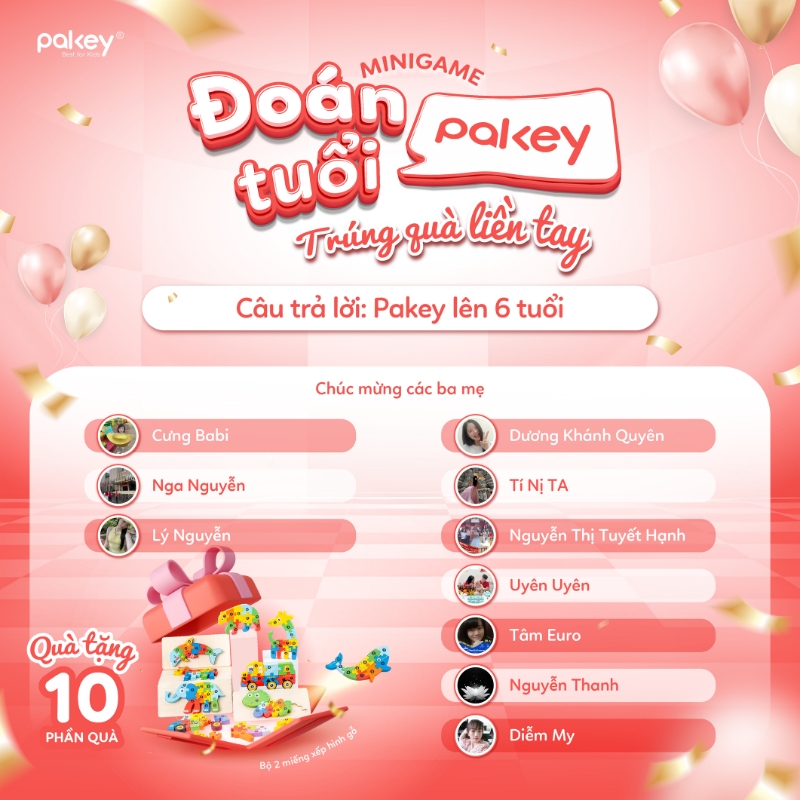 sinh nhật Pakey 6 tuổi