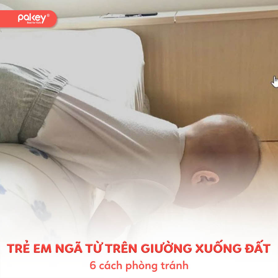 Trẻ em ngã từ trên giường xuống đất và 6 cách phòng tránh