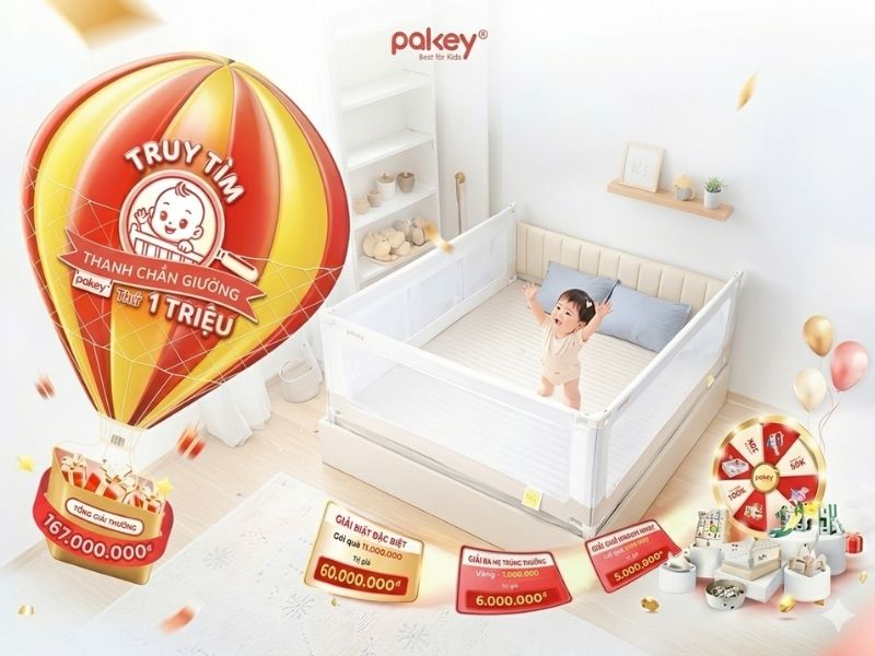 Khởi động chương trình - "Truy tìm em bé thanh chắn giường Pakey thứ 1 triệu" 2 Khởi động chương trình - "Truy tìm em bé thanh chắn giường Pakey thứ 1 triệu"