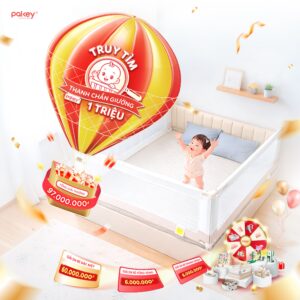 Truy tìm em bé Pakey – 1 triệu hành trình lớn lên của thanh chắn giường Pakey