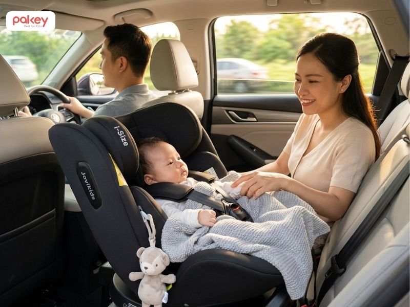 Ghế ngồi ô tô cho trẻ sơ sinh nên được lắp theo tư thế quay ngược chiều