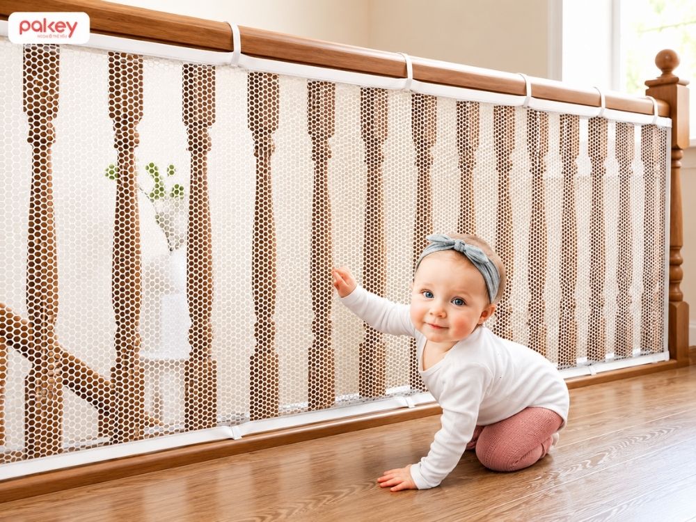 Có nên lắp lưới an toàn cầu thang trong nhà không?