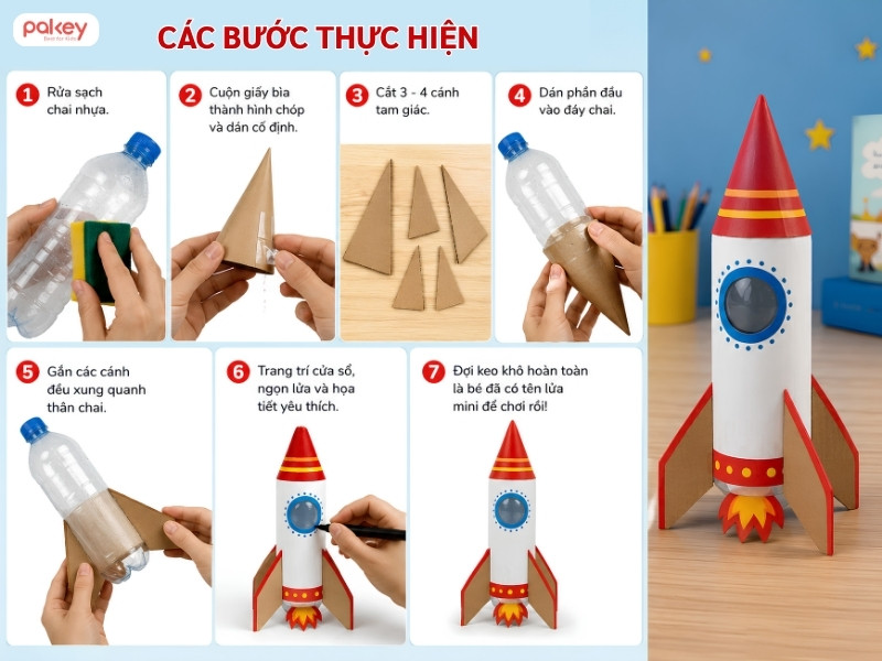 Hướng dẫn 10 ý tưởng tái chế chai nhựa thành đồ chơi tại nhà