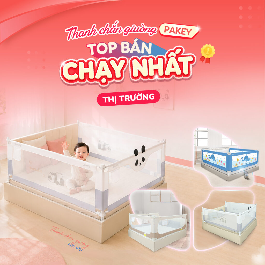 Thanh chắn giường Pakey - Top 1 bán chạy thanh chắn giường toàn quốc