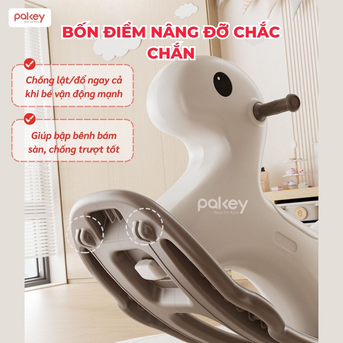 Ngựa bập bênh Pakey RH06 20 Ngựa bập bênh Pakey RH06