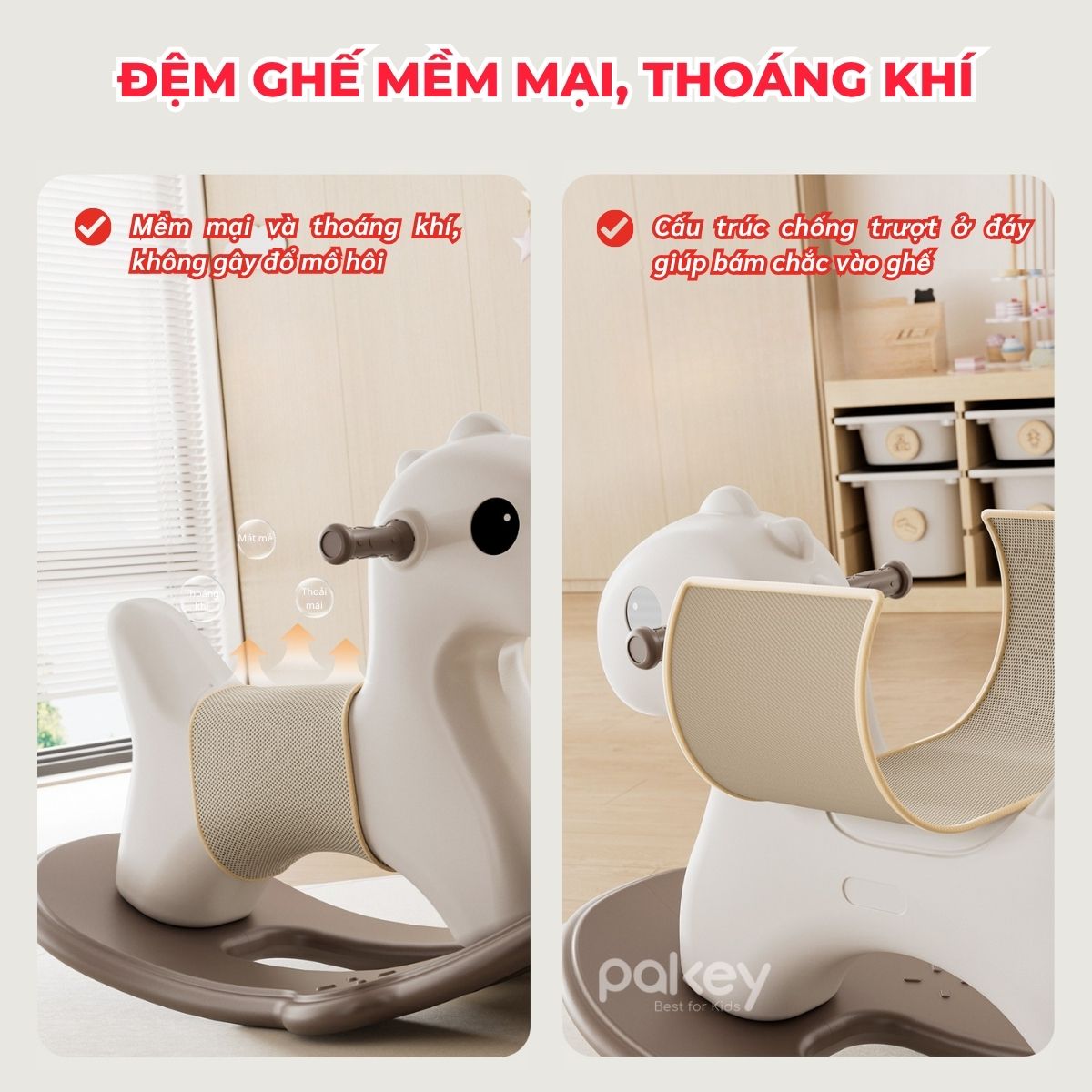 Ngựa bập bênh Pakey RH06 19 Ngựa bập bênh Pakey RH06