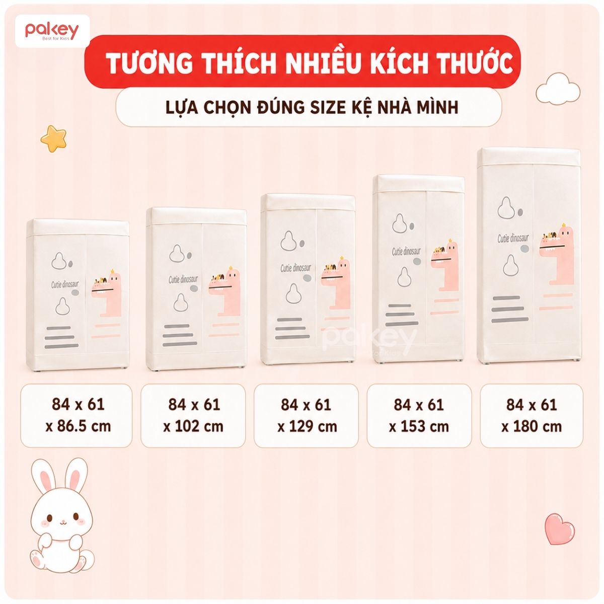 Phụ kiện chốt kẹp và vải bọc quây nhựa Pakey Babyhome NC02 16 Phụ kiện quây cũi nhựa Pakey Babyhome NC02