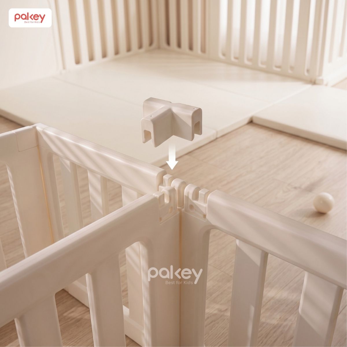 Phụ kiện chốt kẹp và vải bọc quây nhựa Pakey Babyhome NC02 20 Phụ kiện quây cũi nhựa Pakey Babyhome NC02