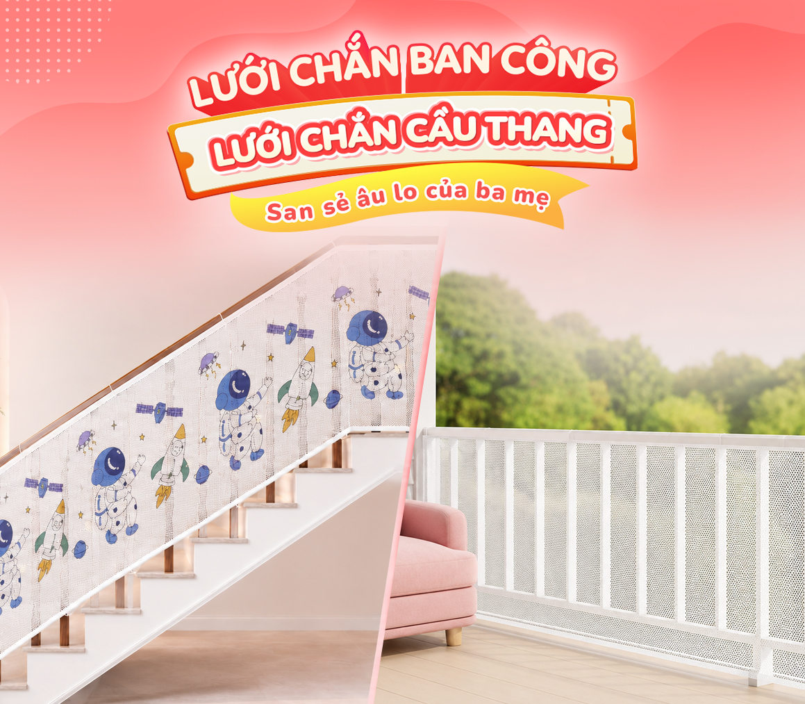 LƯỚI CHẮN CẦU THANG
