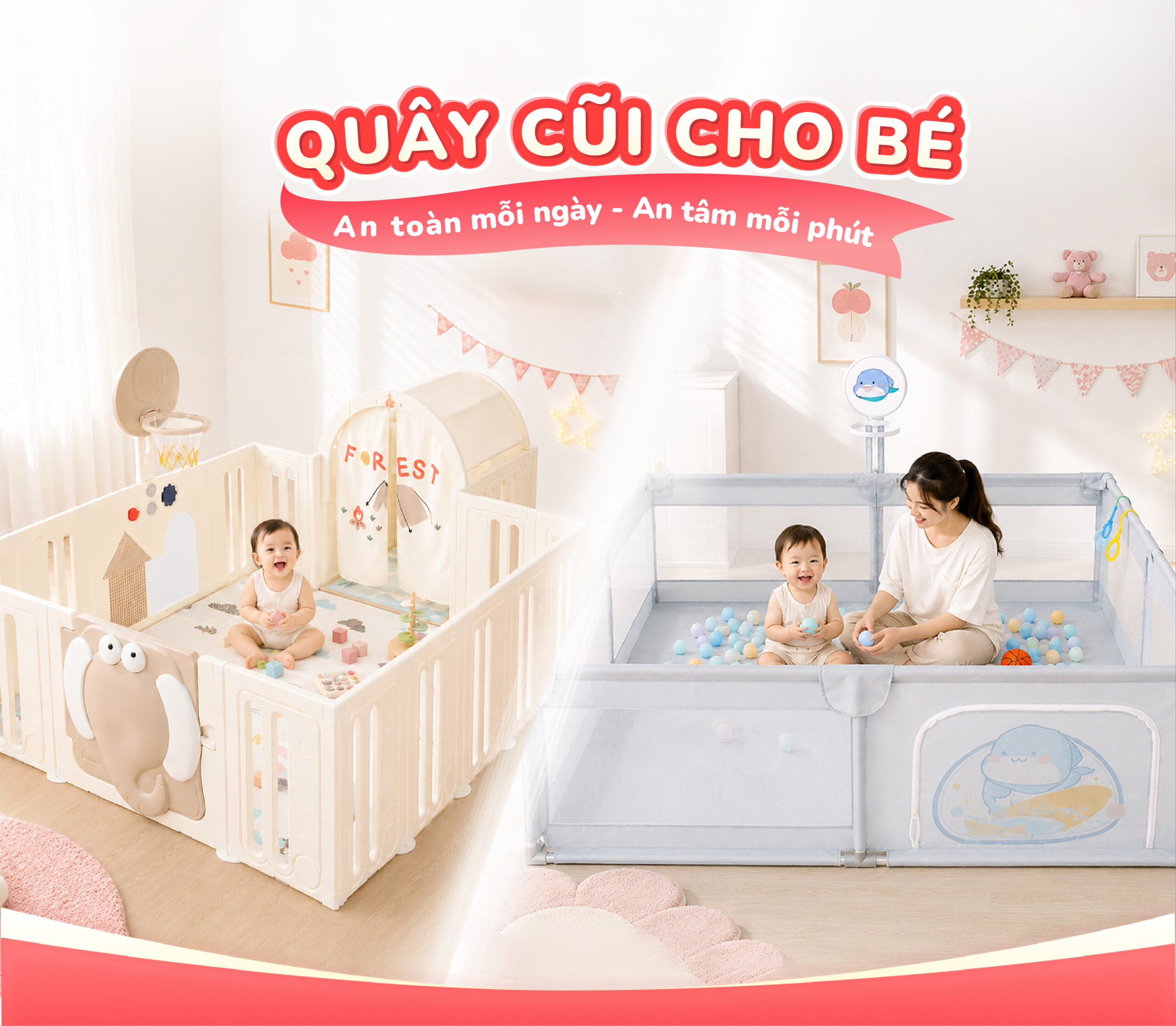 QUÂY CŨI CHO BÉ