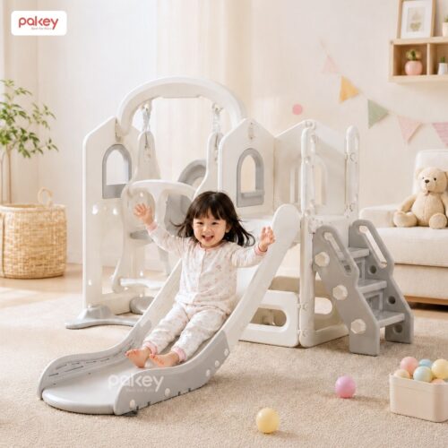 Cầu trượt xích đu Pakey Lovely Bear SS02