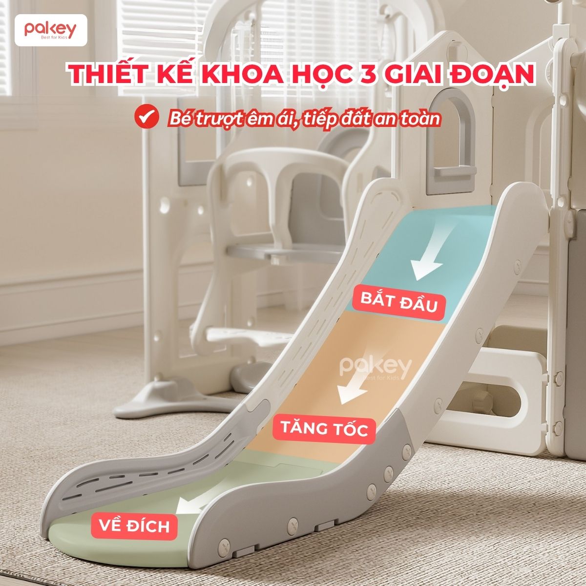 Cầu trượt xích đu Pakey Lovely Bear SS02 16 Cầu trượt xích đu Pakey Lovely Bear SS02