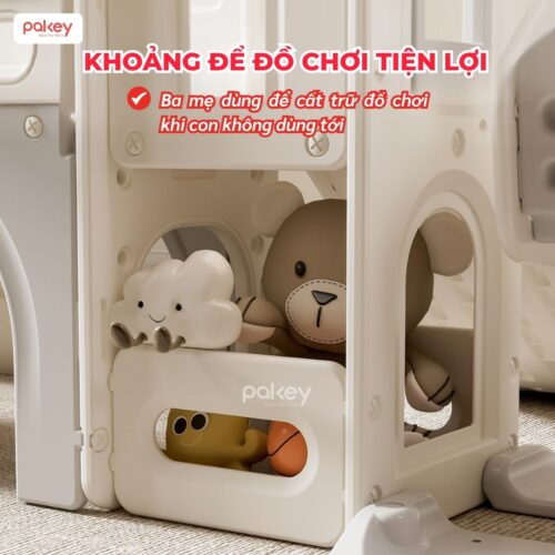 Cầu trượt xích đu Pakey Lovely Bear SS02 10 Cầu trượt xích đu Pakey Lovely Bear SS02