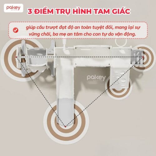 Cầu trượt xích đu liên hoàn Pakey Lovely Bear LH04 12 Cầu trượt xích đu liên hoàn Pakey Lovely Bear LH04