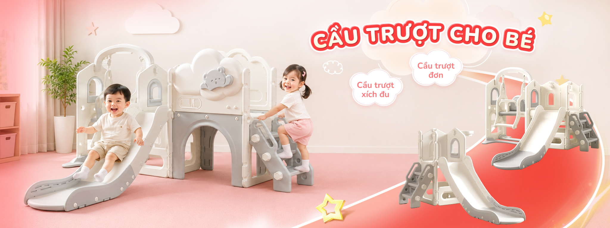 CẦU TRƯỢT CHO BÉ