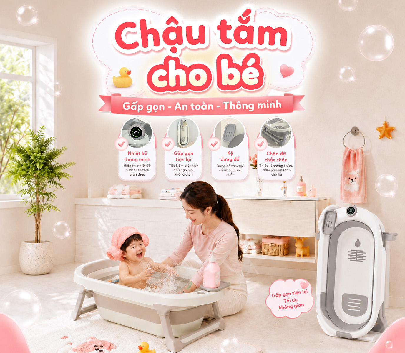 CHẬU TẮM CHO BÉ