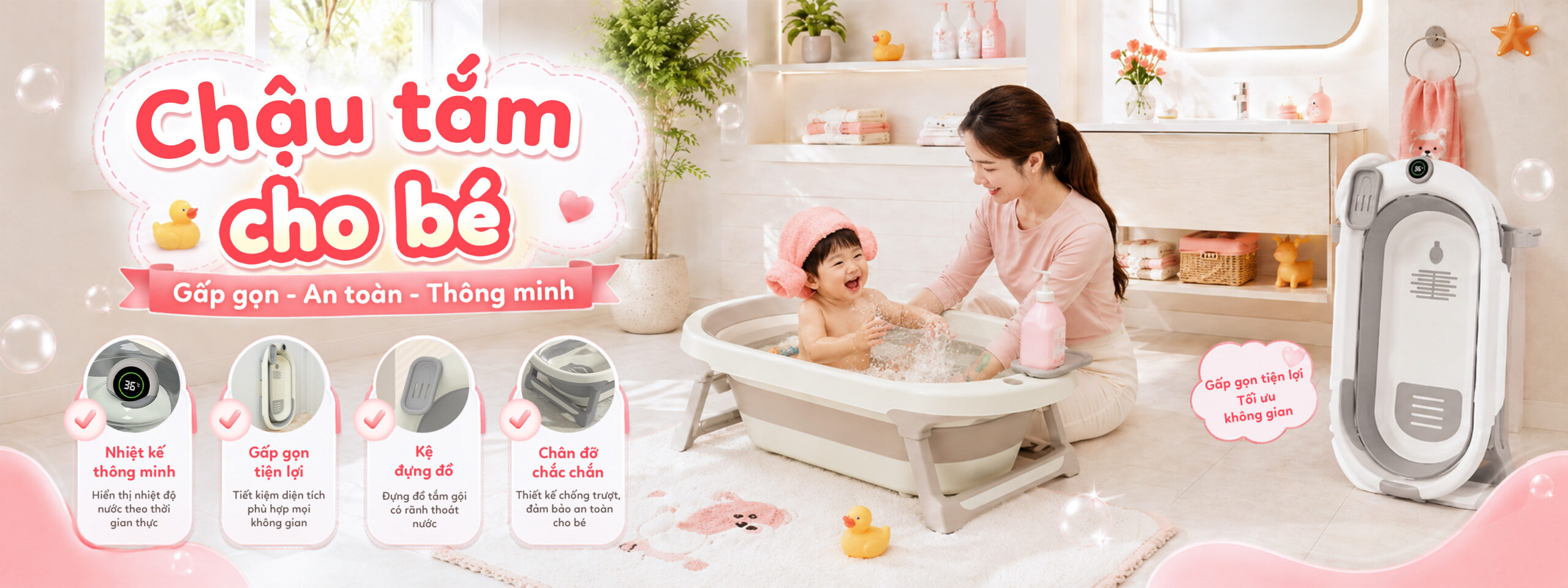 CHẬU TẮM CHO BÉ