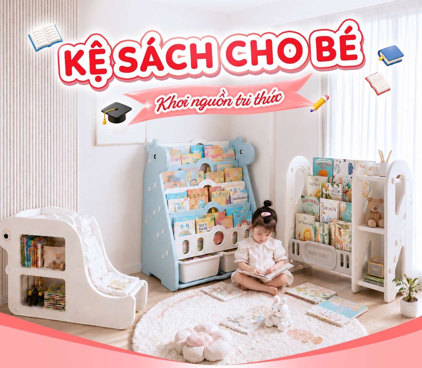 KỆ SÁCH CHO BÉ