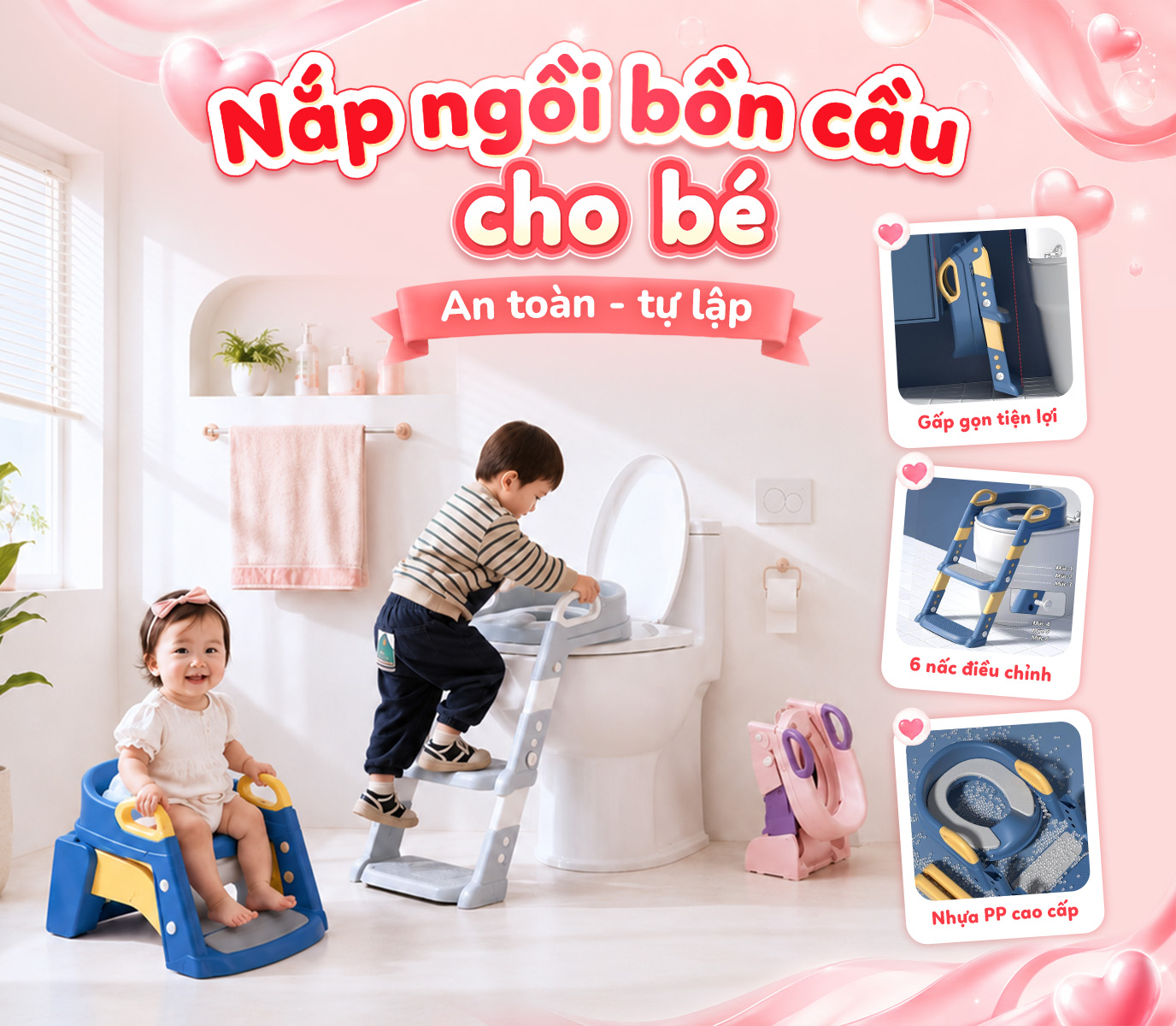 NẮP BỒN CẦU CHO BÉ