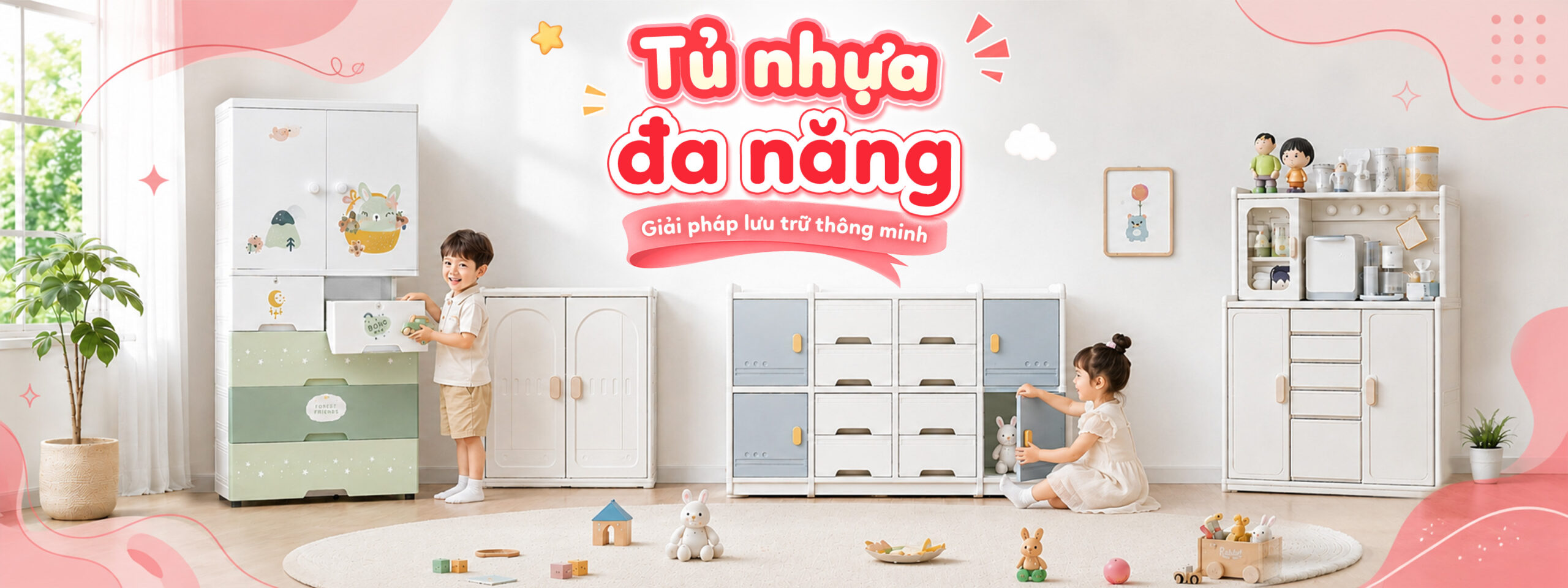 TỦ NHỰA CHO BÉ