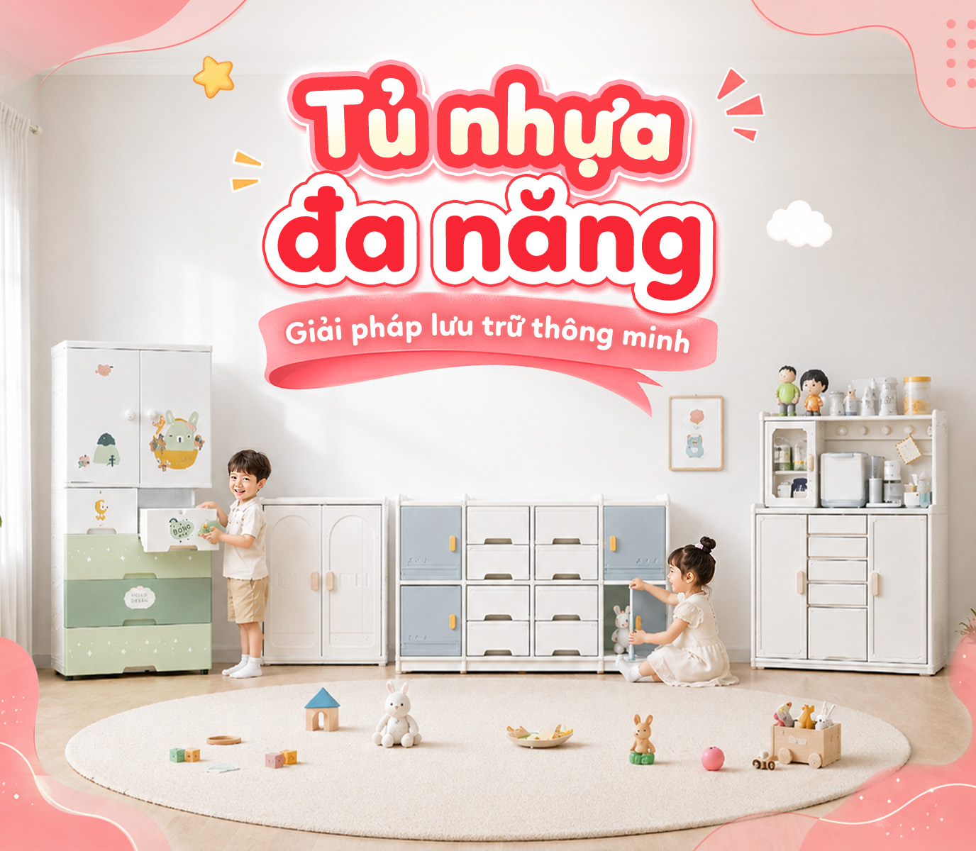 TỦ NHỰA CHO BÉ