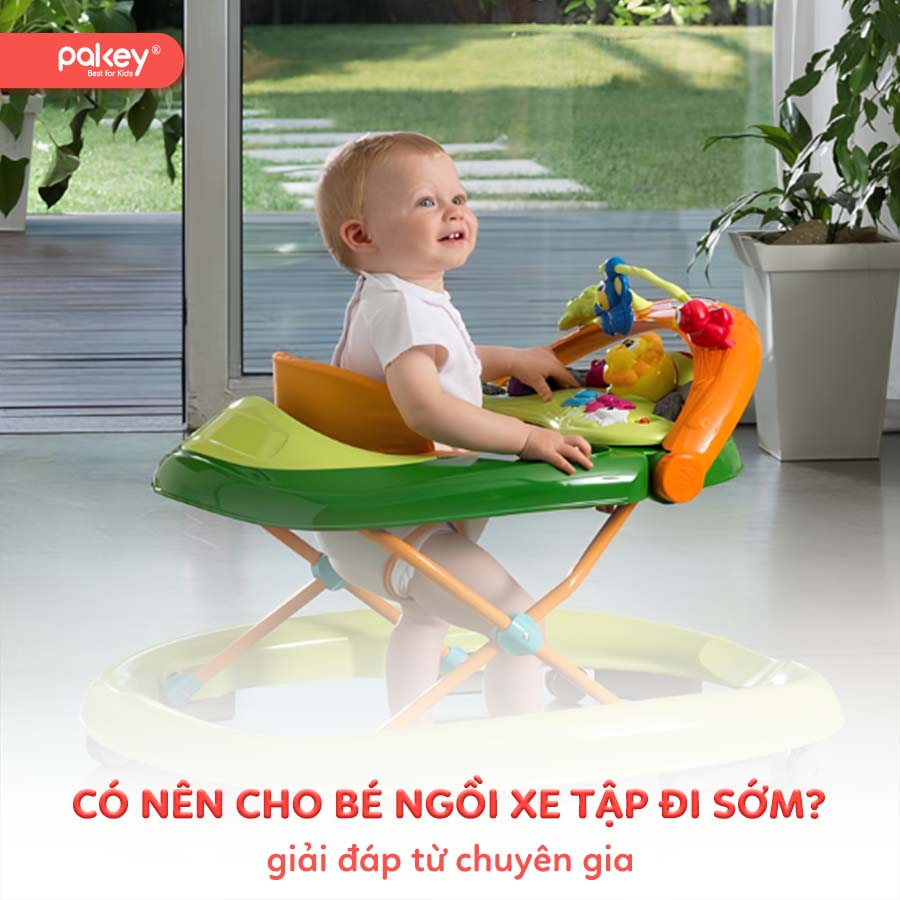 [Tư vấn từ chuyên gia] Có nên cho bé ngồi xe tập đi sớm không?
