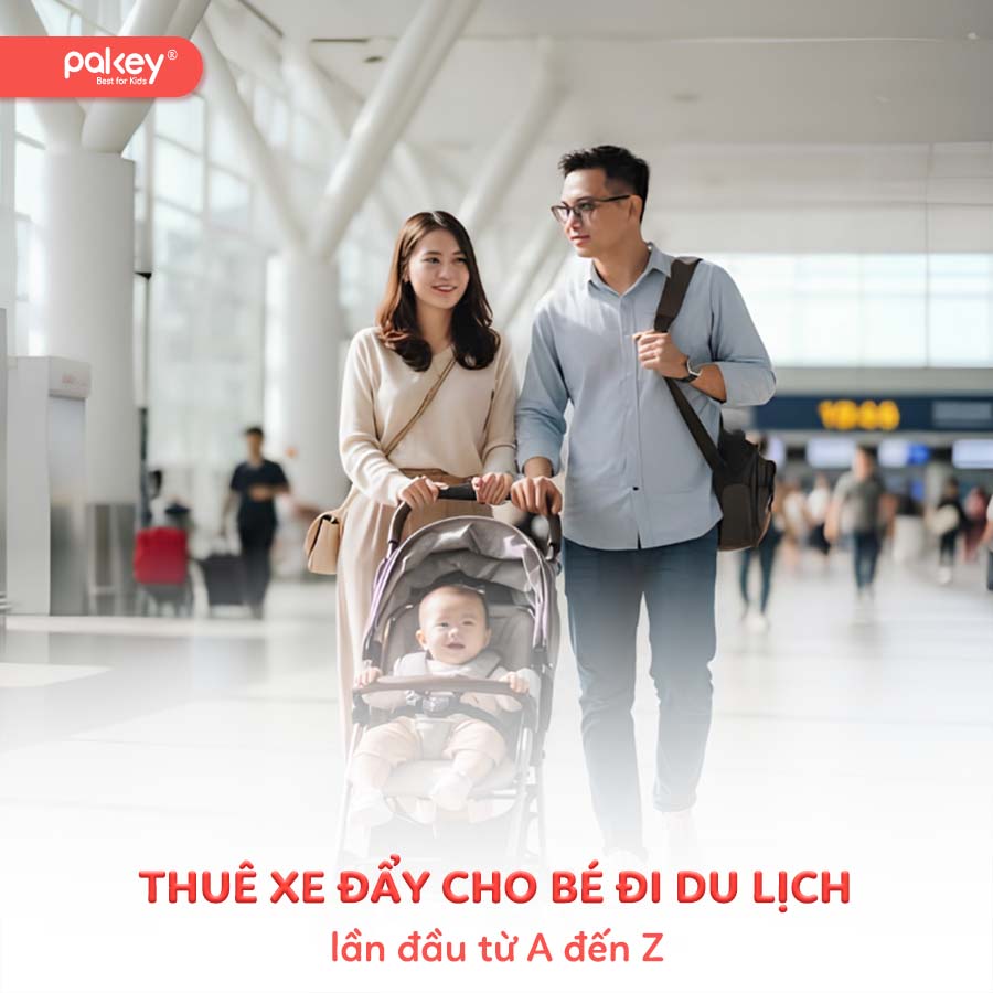 Kinh nghiệm thuê xe đẩy cho bé đi du lịch lần đầu từ A đến Z