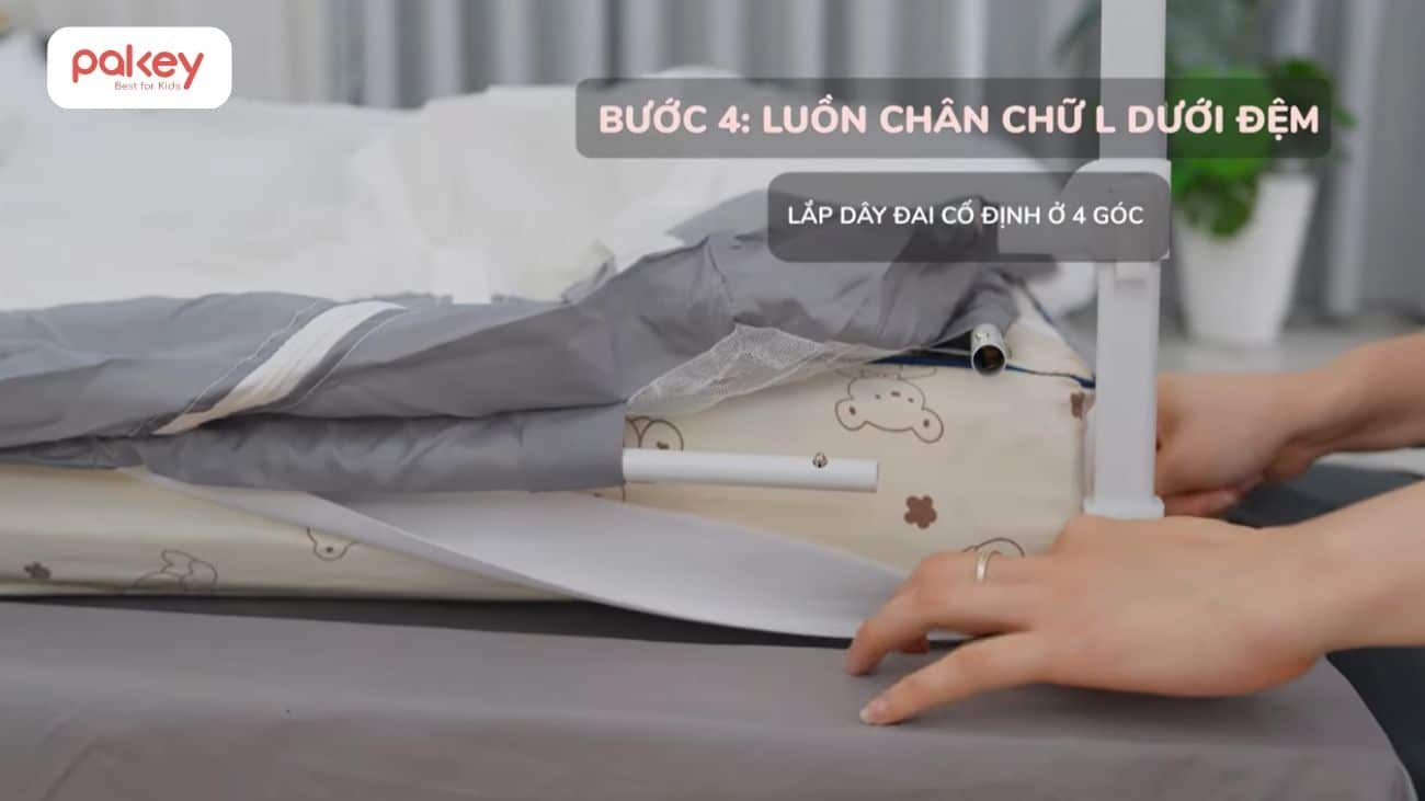 [Chi tiết] Cách lắp màn chống ngã Pakey và lưu ý khi sử dụng