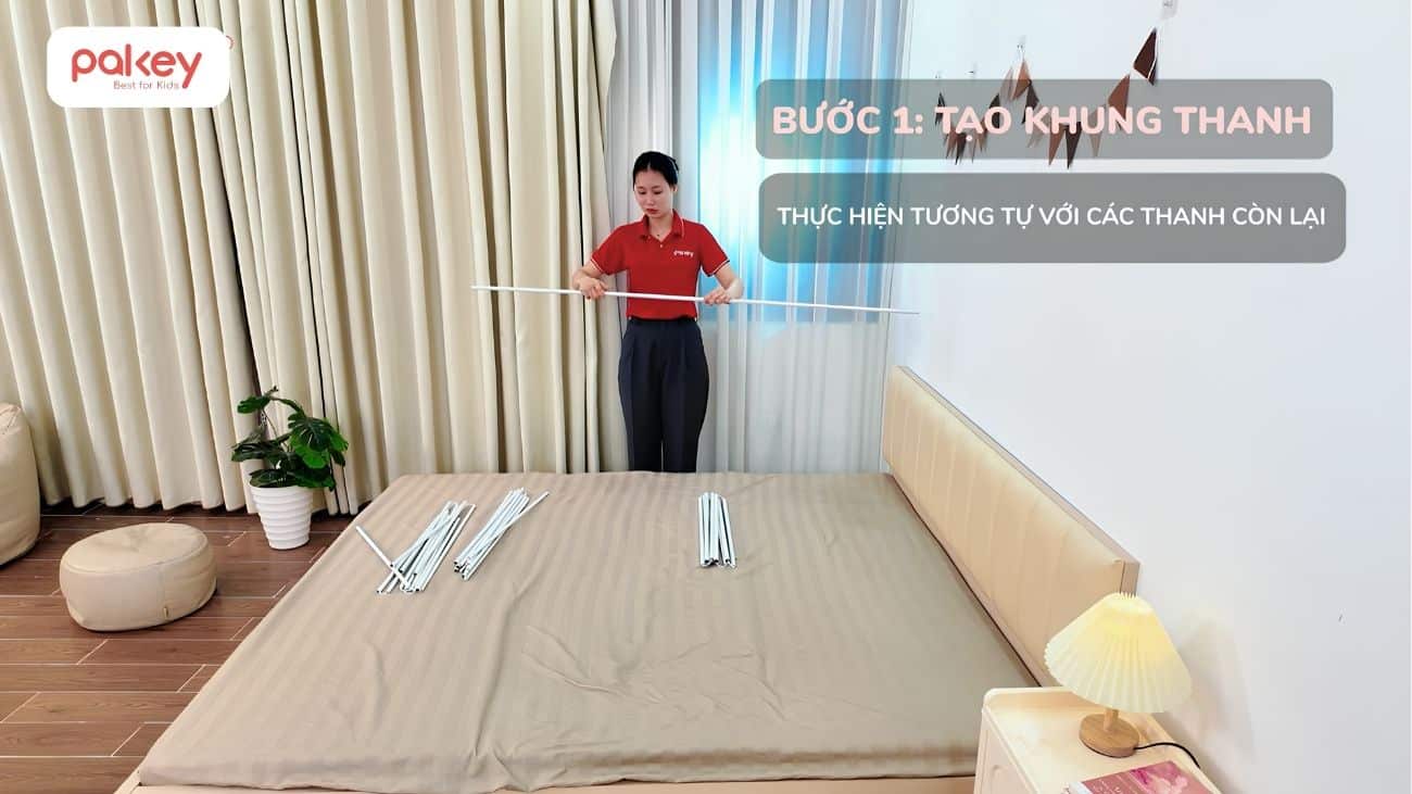 [Chi tiết] Cách lắp màn chống ngã Pakey và lưu ý khi sử dụng