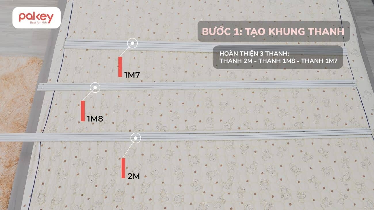 [Chi tiết] Cách lắp màn chống ngã Pakey và lưu ý khi sử dụng