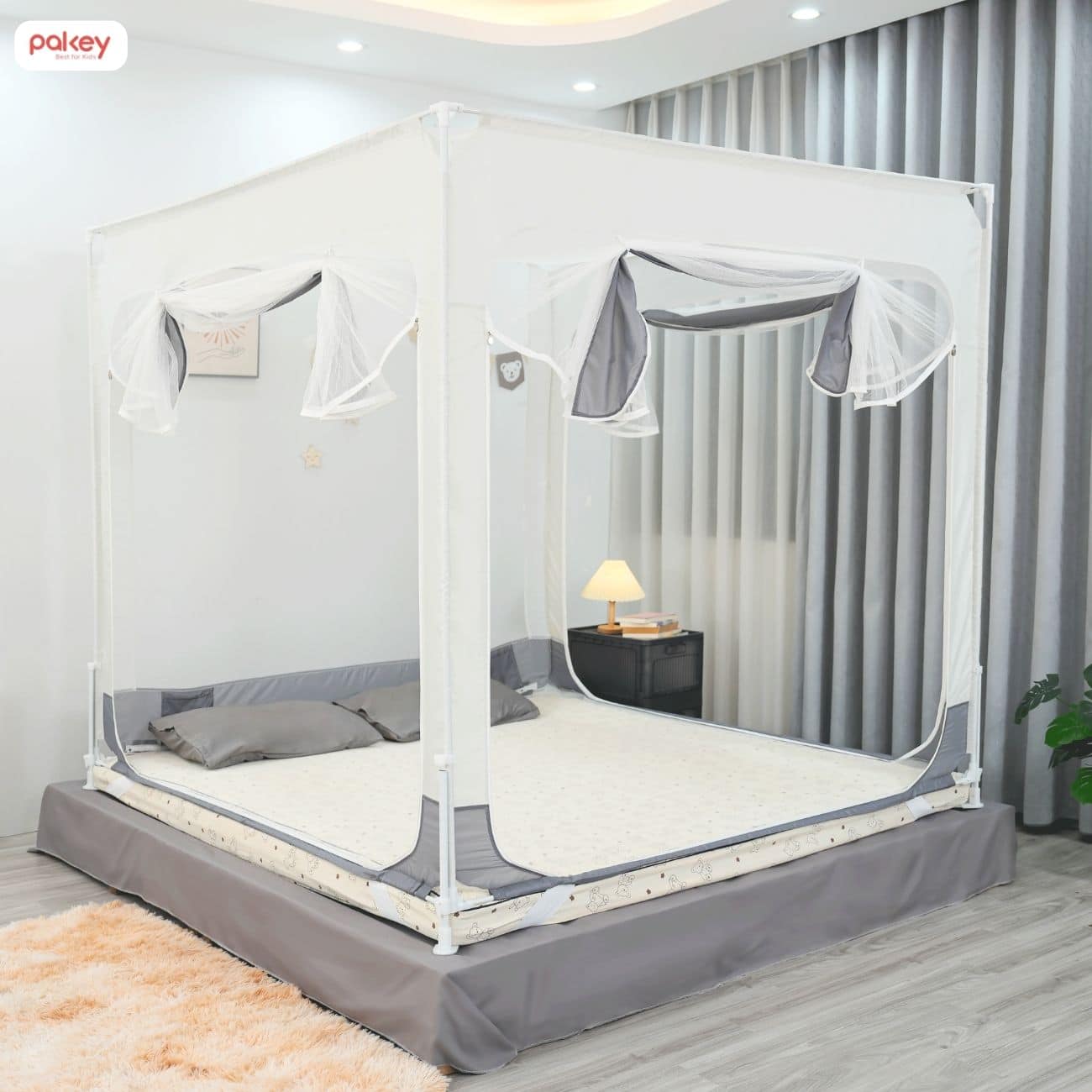 [Chi tiết] Cách lắp màn chống ngã Pakey và lưu ý khi sử dụng