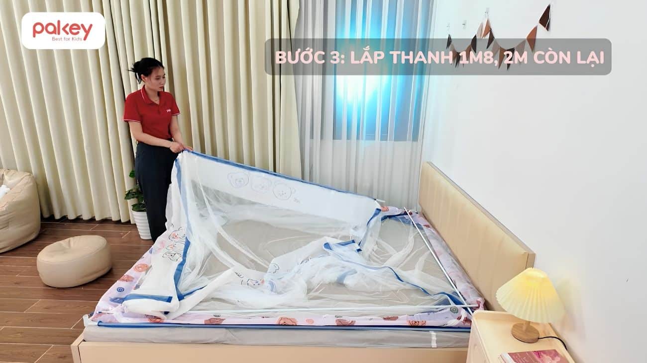 [Chi tiết] Cách lắp màn chống ngã Pakey và lưu ý khi sử dụng