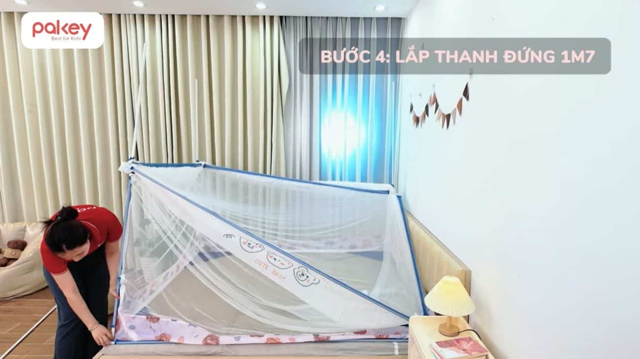 [Chi tiết] Cách lắp màn chống ngã Pakey và lưu ý khi sử dụng