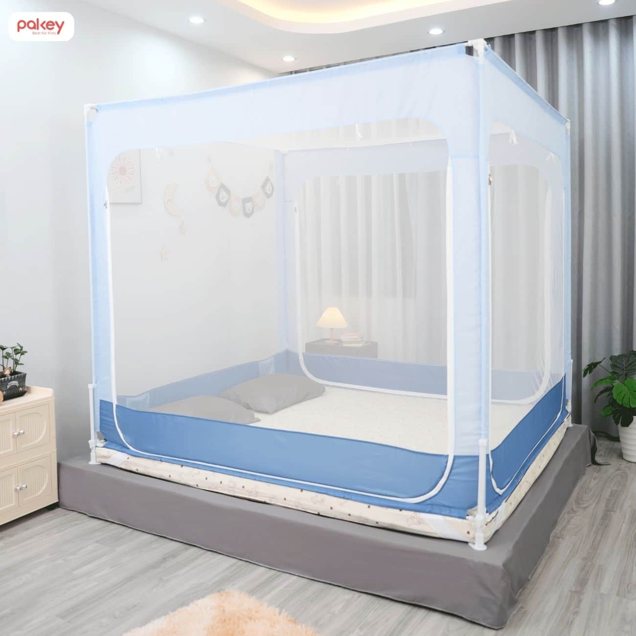 [Chi tiết] Cách lắp màn chống ngã Pakey và lưu ý khi sử dụng