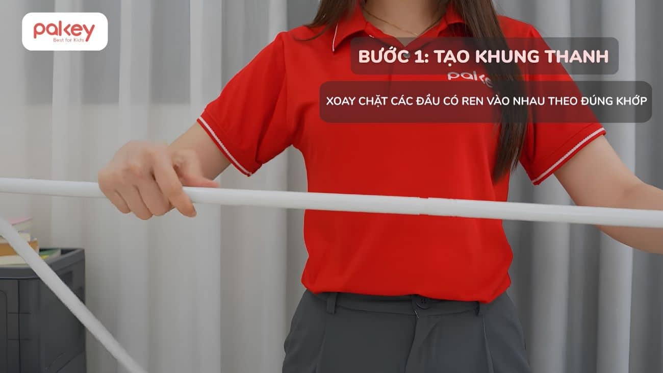 [Chi tiết] Cách lắp màn chống ngã Pakey và lưu ý khi sử dụng