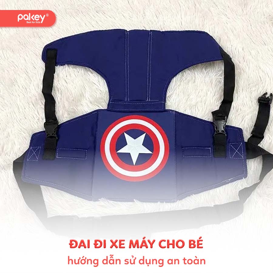 Hướng dẫn sử dụng đai đi xe máy cho bé an toàn