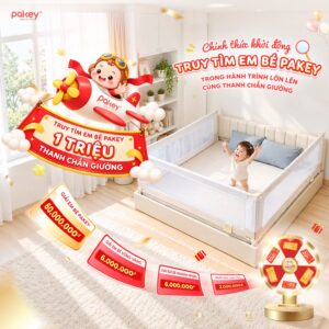 1 triệu hành trình lớn lên cùng thanh chắn giường Pakey
