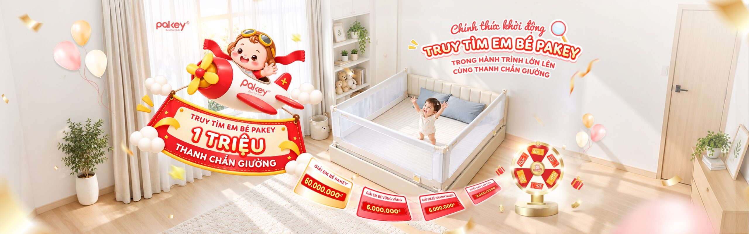 1 triệu hành trình lớn lên cùng thanh chắn giường Pakey