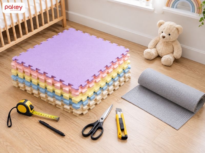 2 cách làm thảm chống trượt cho bé cực dễ từ đồ tái chế