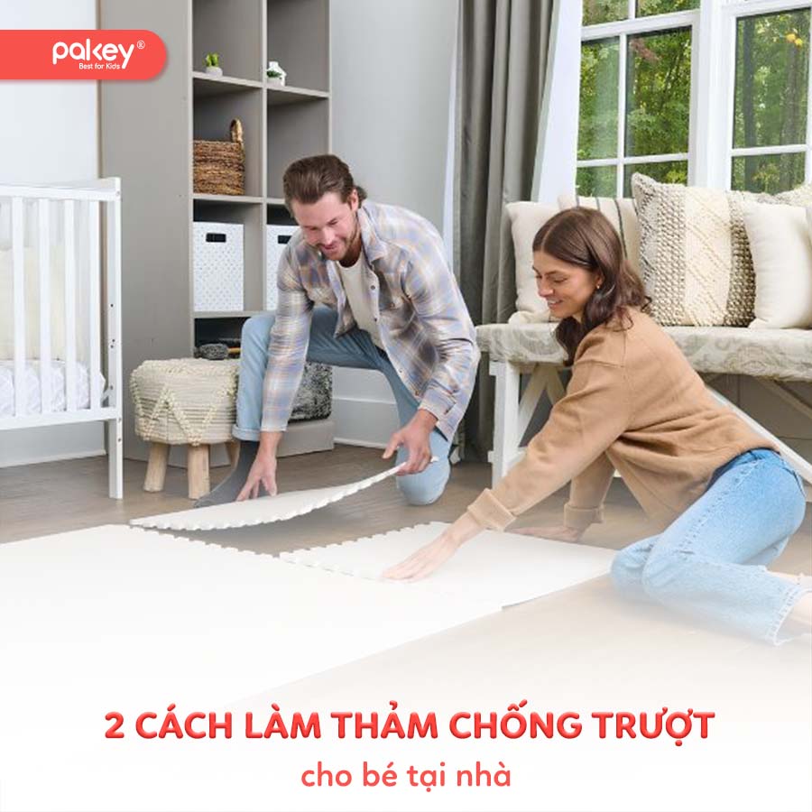 2 cách làm thảm chống trượt cho bé cực dễ từ đồ tái chế